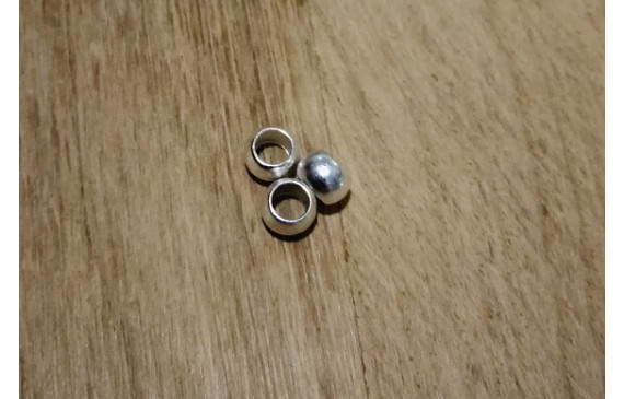 Bola agujero 3mm interior  Plata Mate
