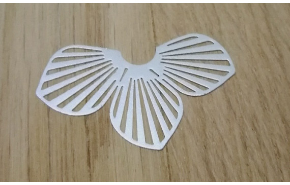 Pétalos Flor Loto 41*23mm Plata Mate