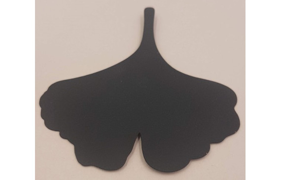 Hoja Gingko Lámina Latón 60*60 NEGRA