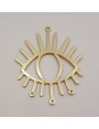 Colgante Ojo 50*38mm Oro Mate