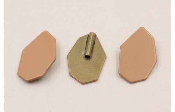 Pieza esmaltada 21*12mm Coral Mate