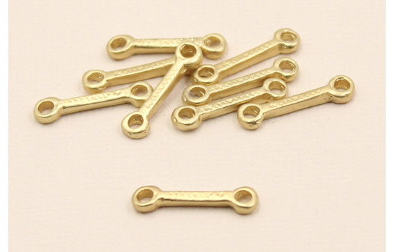 Entrelieza listón 17*3*mm dorado Mate