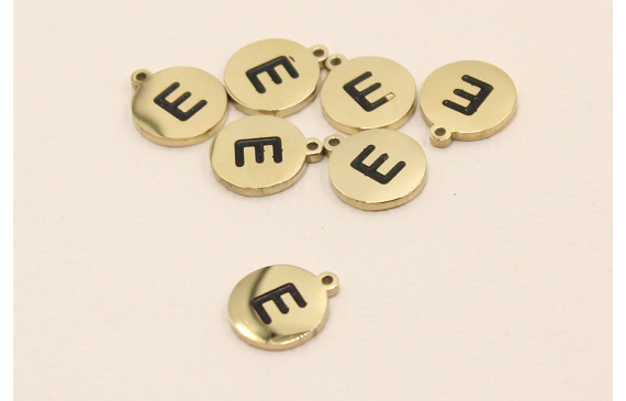 Chapa acero Inoxidable 10mm letra E