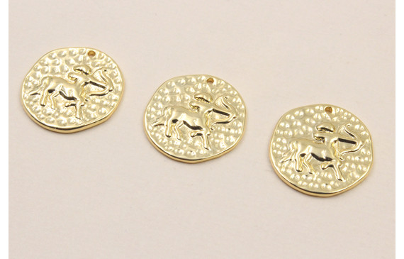 Medalla 16mm latón Dorado Horóscopo SAGITARIO