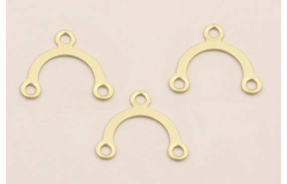 Puente en U de 10*9mm Dorado Mate