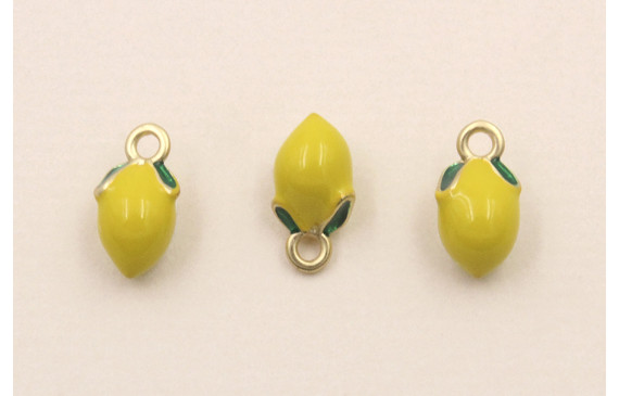 Colgante Limón 10*5mm Amarillo