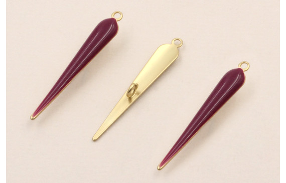 Colgante Cuña esmaltada 23*5mm Cardenal