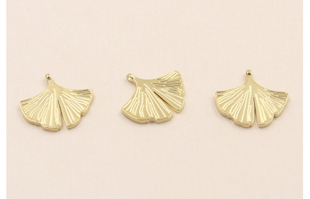 Acero Inox. Colgante Cala 13*11mm Oro
