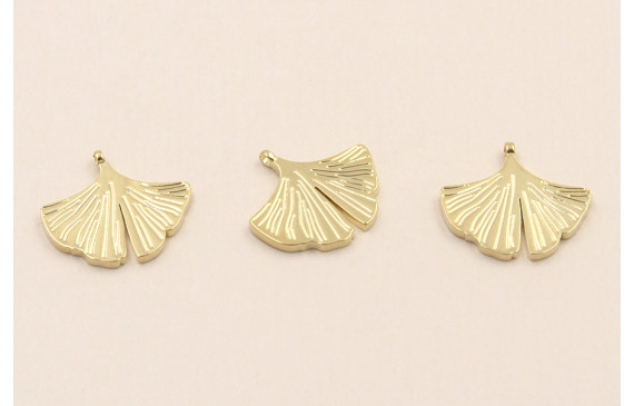 Acero Inox. Colgante Cala 13*11mm Oro