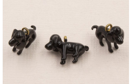 Colgante Perro Cocker 16*11 Esmalte Negro