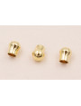 Capuchón 6*5mm Agujero 3mm Oro