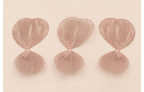 Pareja de Pétalos 50*27mm moldeables Rosa