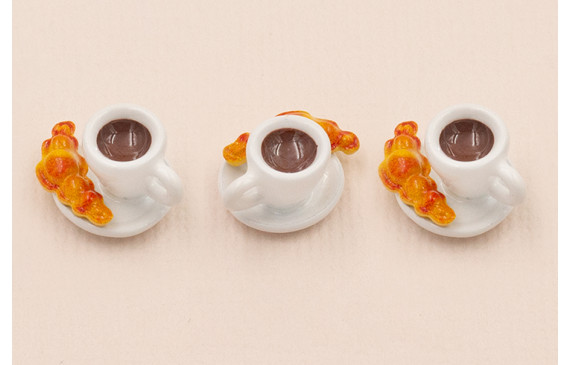 Colgante Taza y Croissant 14*7mm