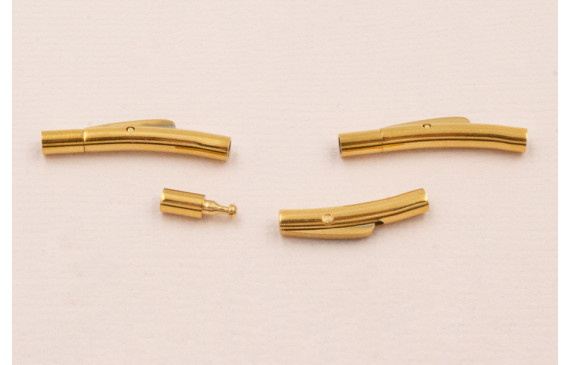 Cierre Tubo Curvado Steel 316L 23*3*2(int) Dorado