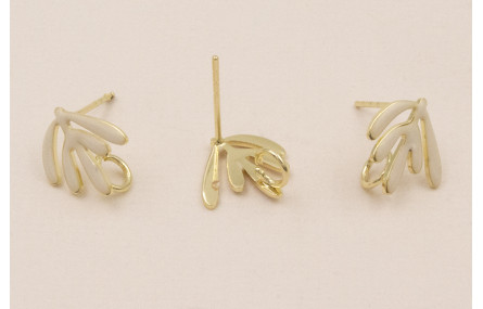 Perno 12-10 Hojas esmaltadas crema