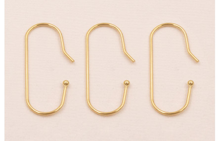 Gancho Semicerrado S.Steel 316L 32*12*1 Dorado