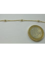cadena con Bola de 2mm intercalada Oro