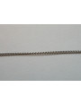 Cadena plana 1mm ancho  Plata Vieja