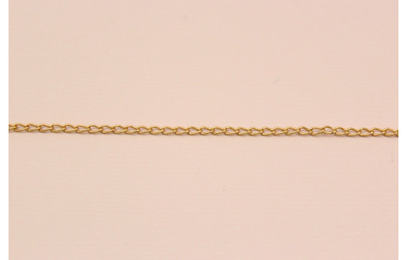 Cadena eslabón de 1,7mm *3mm Oro Mate