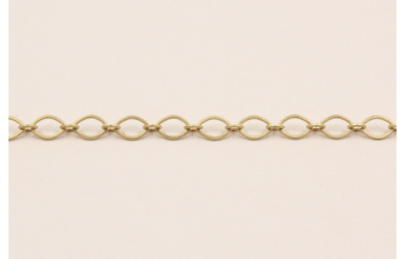 Cadena eslabón de 5*3,6mm Dorado Mate
