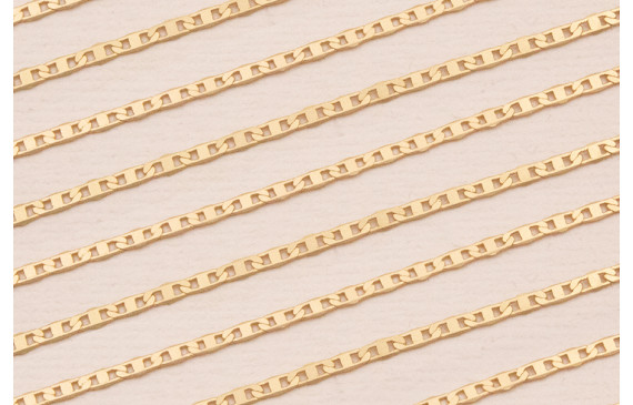 Cadena Ovalos de 4,5*1,5mm Baño Oro Mate