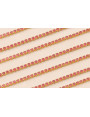 Cadena Strass Critstal 2mm Rojizo transparente