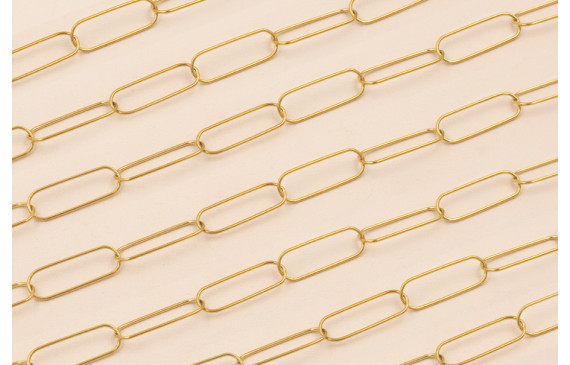 Cadena Acero Inoxidale eslabón 26*8mm Dorado