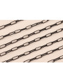Cadena Eslabón 7*3mm Esmalte Negro