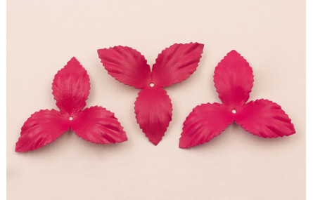 Flor pétalos relieve 60mm diam. Fuxia