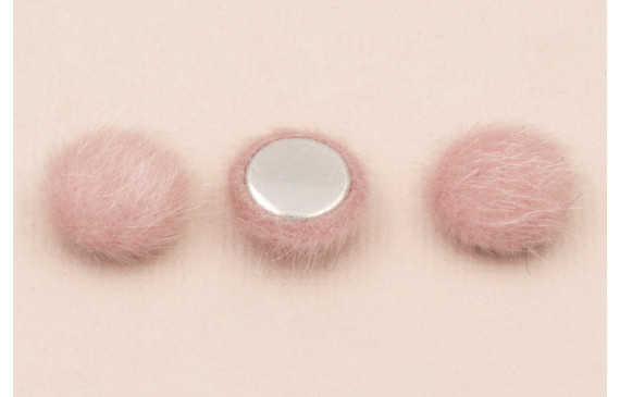 Media bola 15mm de pelo pink