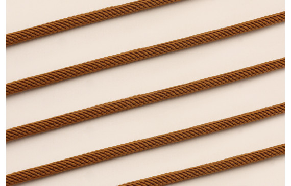 Cordón retorcido trenzado 4mm Color Marrón