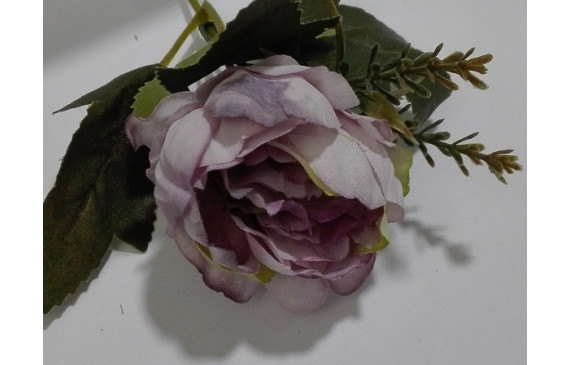 Flor tupida 5cms diámetro Malva