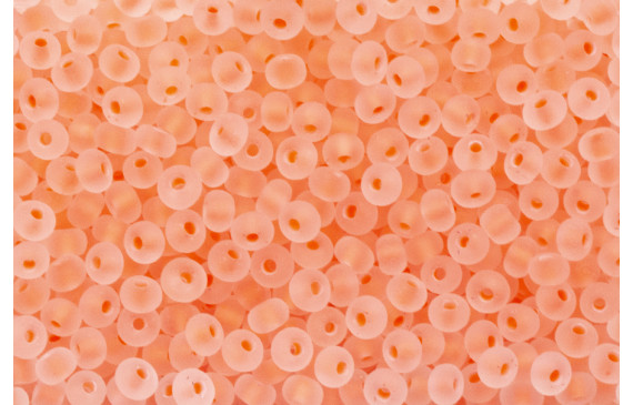 10 gramos Abalorio Coral Fluor trans 3mm