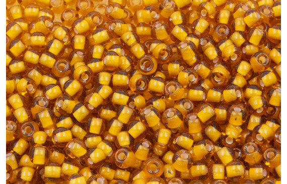 10 gramos de Abalorio 4mm color Ambar