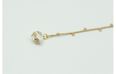 Pulsera sencilla de cadena con chapitas colgantes 