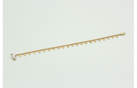 Pulsera sencilla de cadena con estrellas colgantes