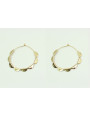 Pendientes aro grande 45mm con mini terminales.