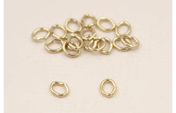 Arandela Oval 4*2,8*0,7 Baño Oro 18K y 3 micras