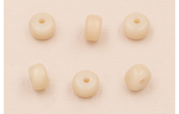 Donut Cristal 6*4mm  color Crema