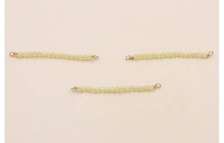 Bastón de 40mm con piedra Cuarzo Mostaza de 2mm