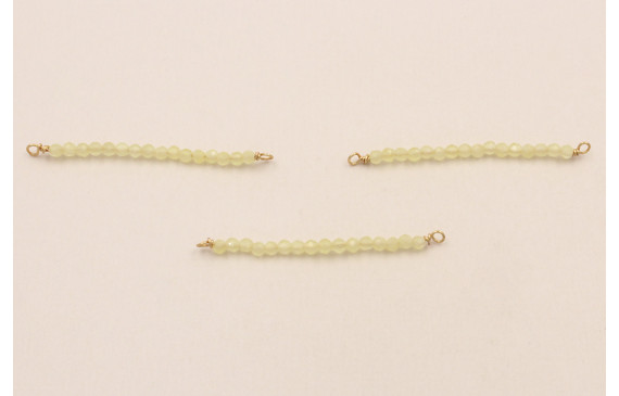 Bastón de 40mm con piedra Cuarzo Mostaza de 2mm