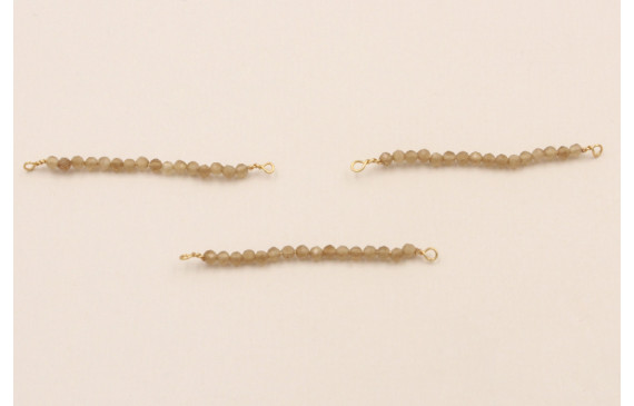 Bastón de 40mm con piedra Cuarzo Topazio de 2mm