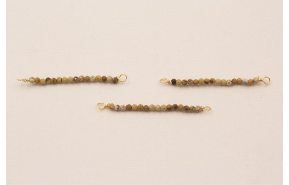 Bastón de 40mm con piedra Cuarzo Tonos marrones