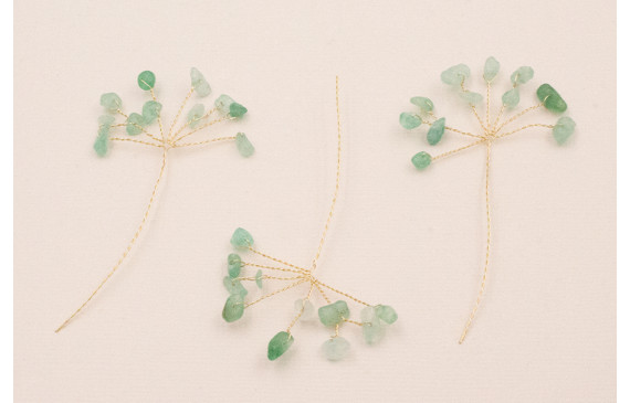 Ramillete 10 piedras Chip Jade 35*20mm