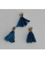 Micro pompon 10mm long. Azul oscuro