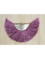Pendiente abanico 45*25mm Morado