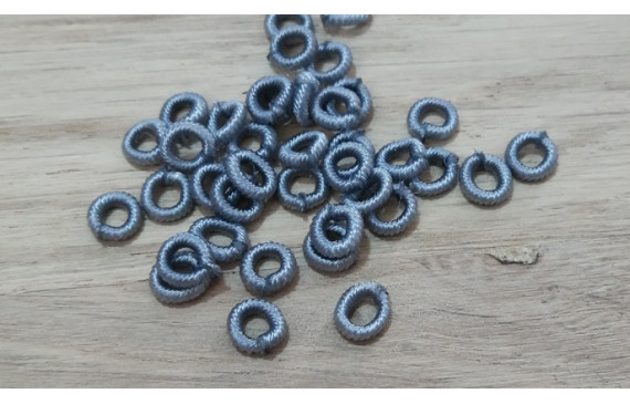 Aro Elástico 5mm. Agujero de 3mm. Gris