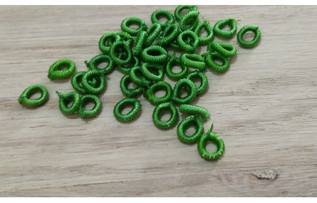 Aro Elástico 5mm. Agujero de 3mm. Verde