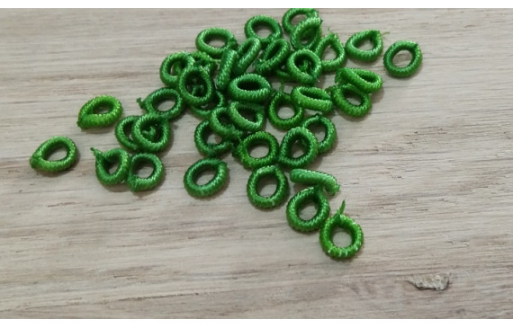 Aro Elástico 5mm. Agujero de 3mm. Verde