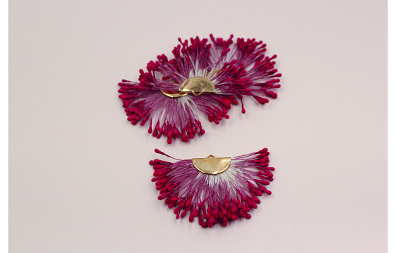 Colgante estambres color Granate